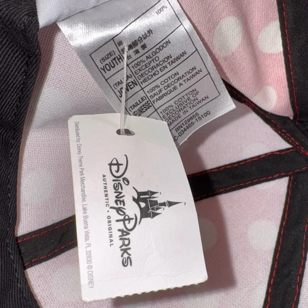 Disney Parks Minnie Mouse Ears Baseball Cap Hat Disneyland